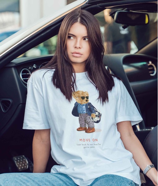 Дамска тениска с щампа Мечета Move On